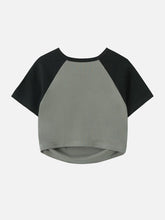 T-Shirt mit Hohlstickerei und Plissee